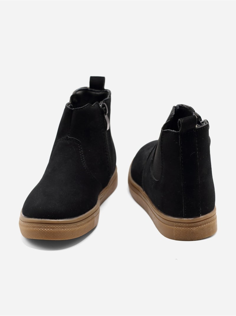 Botines con cremallera Negro - Kiabi