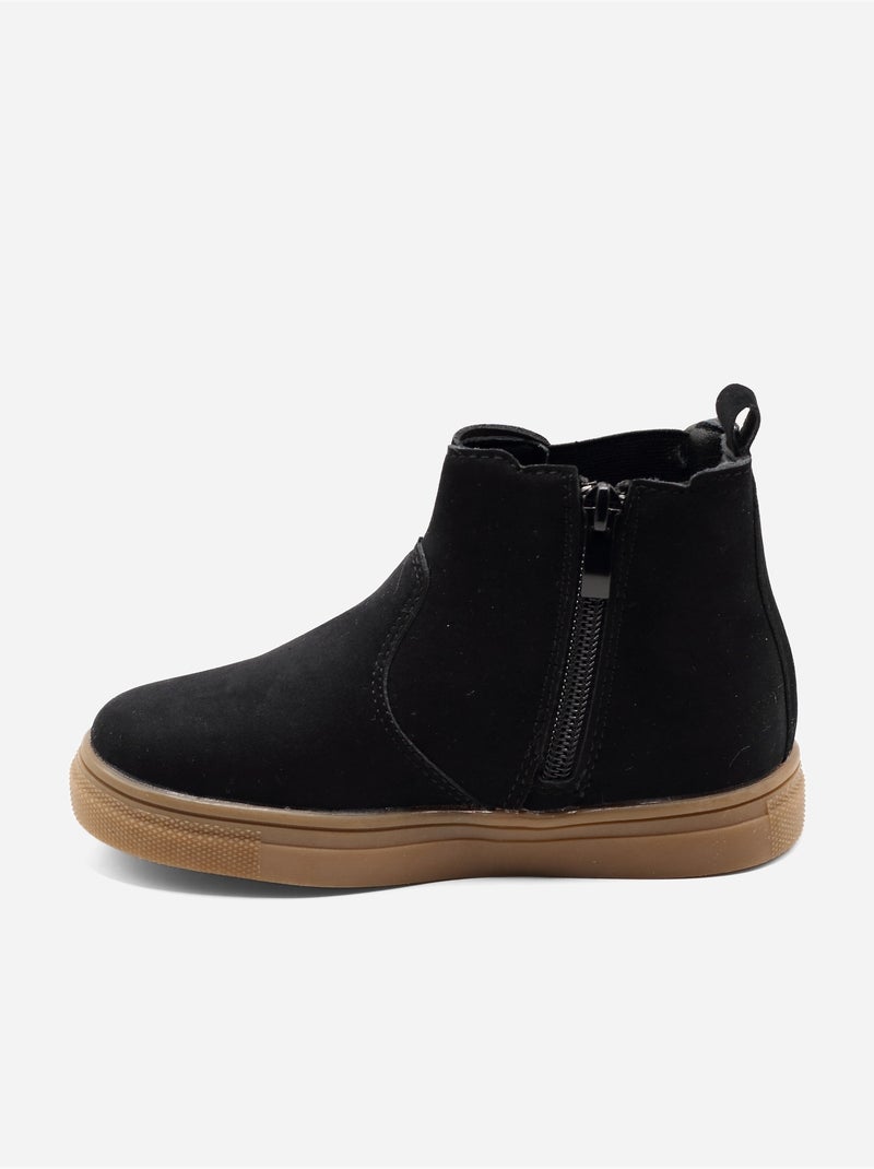 Botines con cremallera Negro - Kiabi