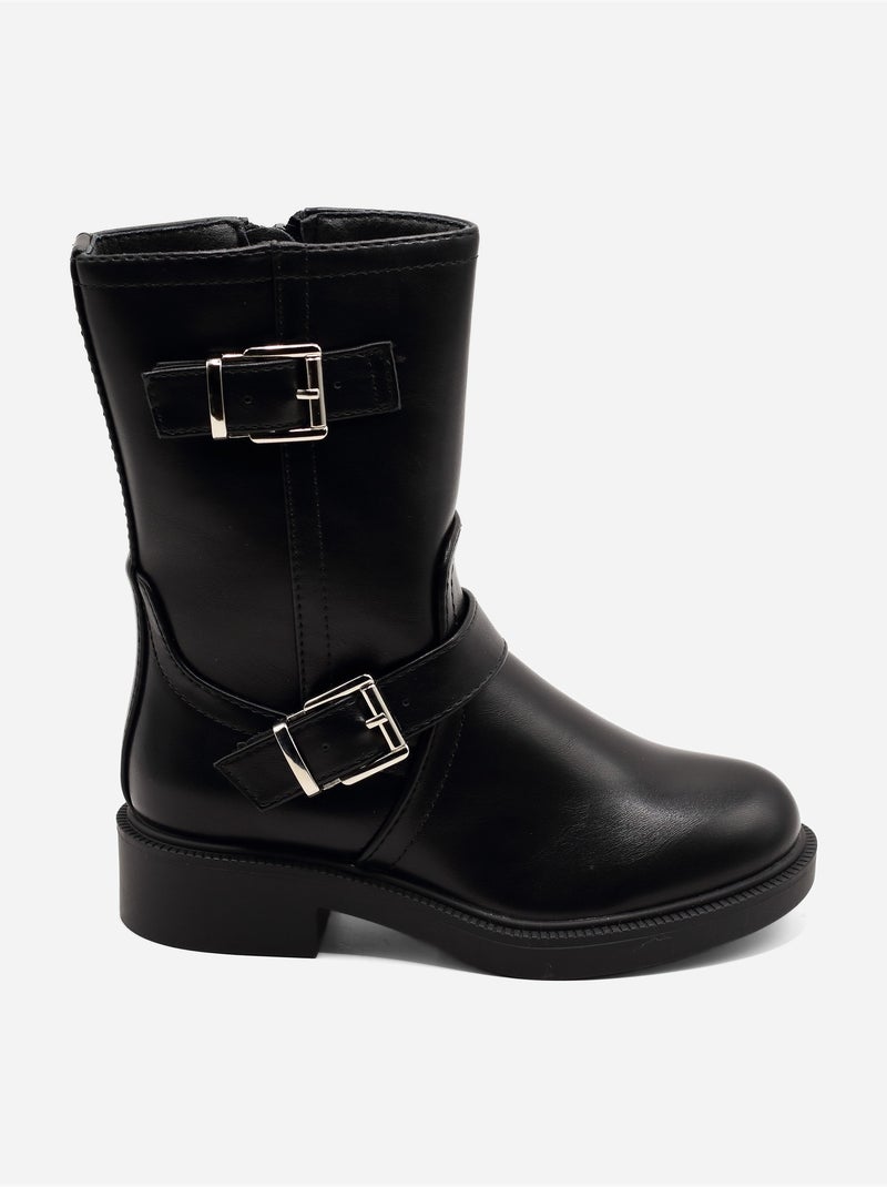 Botines con cremallera Negro - Kiabi