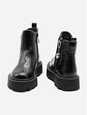 Botines con cremallera