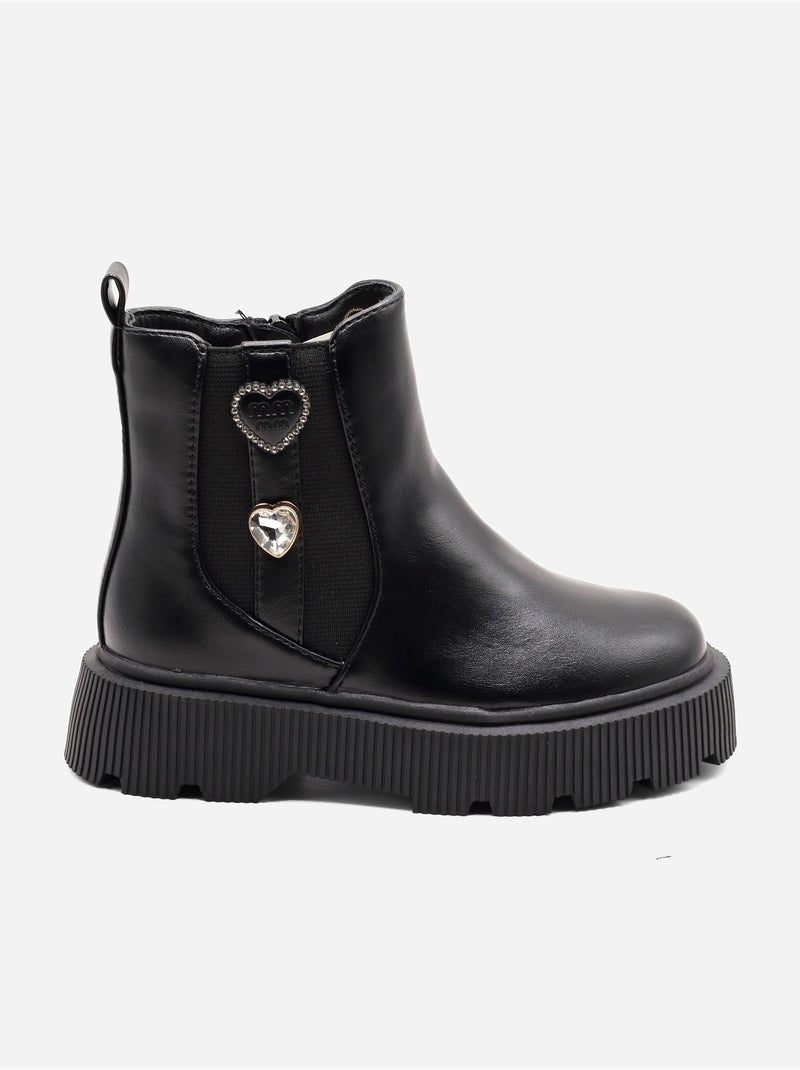 Botines con cremallera Negro - Kiabi