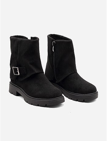 Botines con cremallera