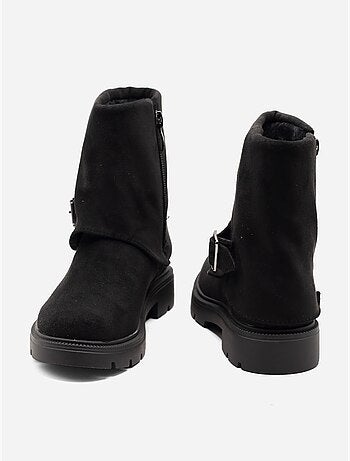 Botines con cremallera