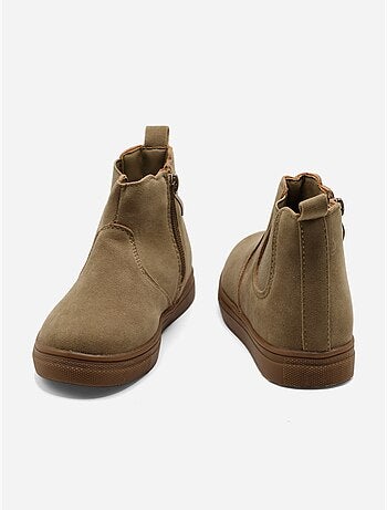 Botines con cremallera
