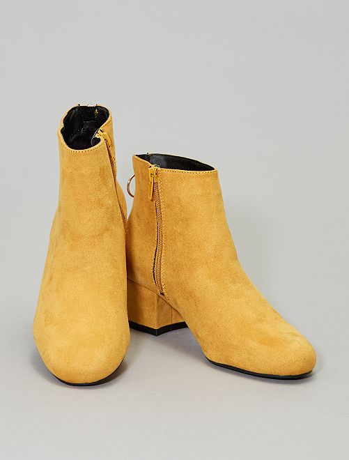 Botines con cremallera trasera Zapatos - amarillo - Kiabi - 20,00€