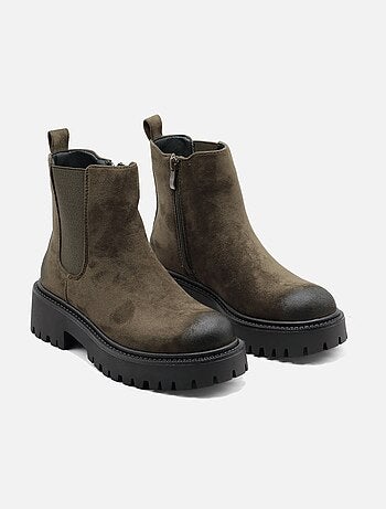Botines con cremallera