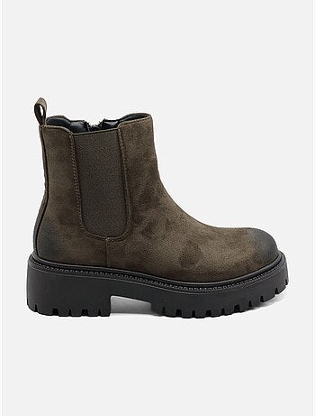 Botines con cremallera