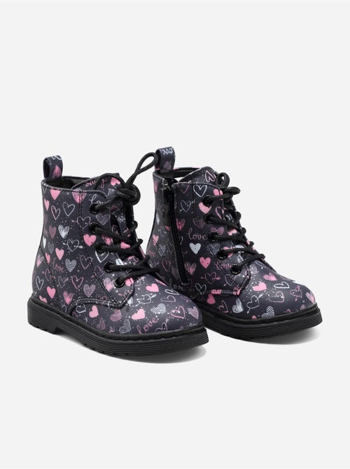 Botines con detalle de corazón - Kiabi Botines con detalle de corazón - Kiabi