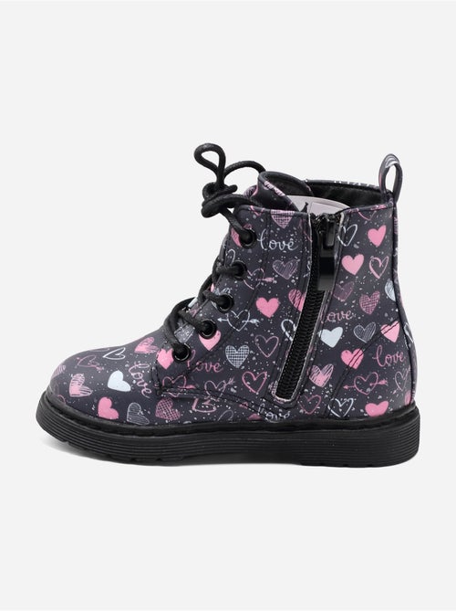 Botines con detalle de corazón - Kiabi Botines con detalle de corazón - Kiabi
