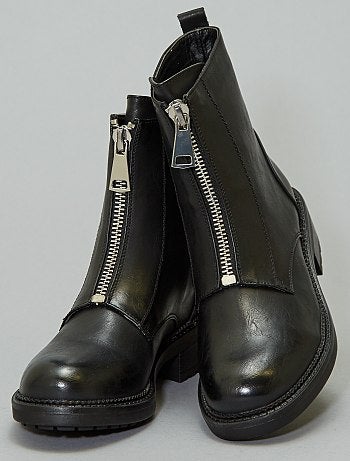 Botines con detalle de cremallera - Kiabi