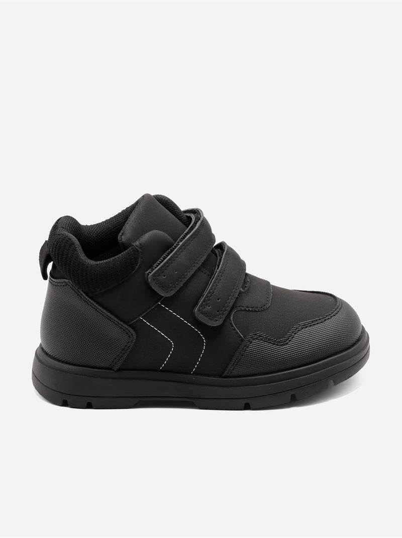 Botines con doble cierre de velcro Negro - Kiabi
