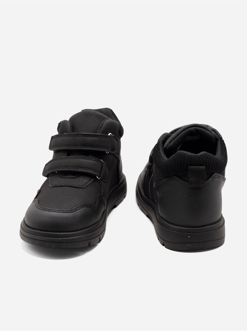 Botines con doble cierre de velcro Negro - Kiabi