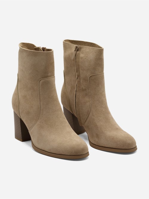 Botines con efecto ante - Kiabi