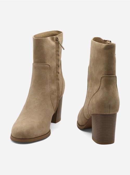 Botines con efecto ante - Kiabi