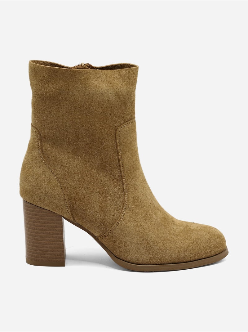 Botines con efecto ante Camel - Kiabi