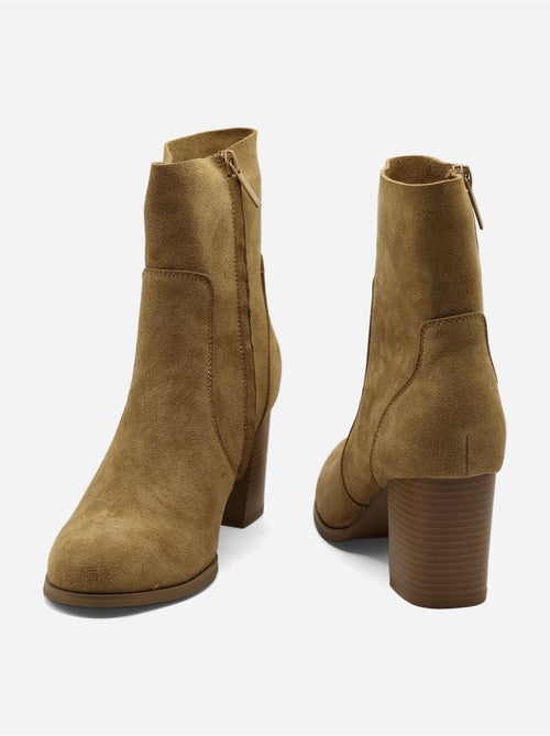 Botines con efecto ante - Kiabi