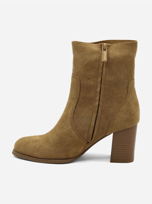 Botines con efecto ante - Kiabi