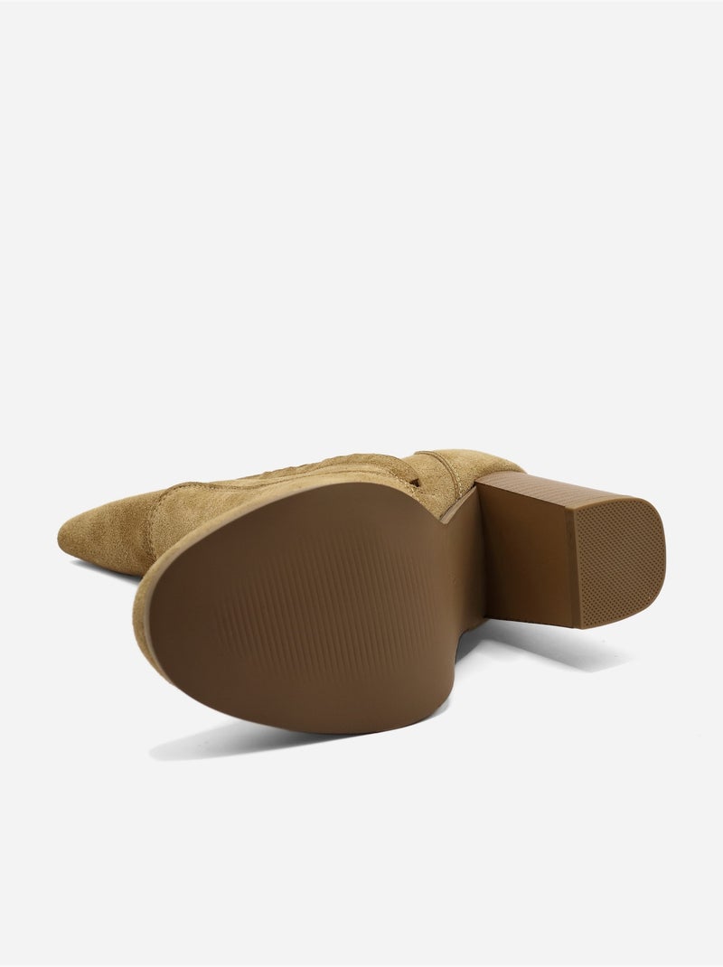 Botines con efecto ante Camel - Kiabi