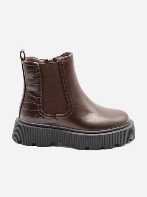Botines con efecto cocodrilo - Kiabi Botines con efecto cocodrilo - Kiabi