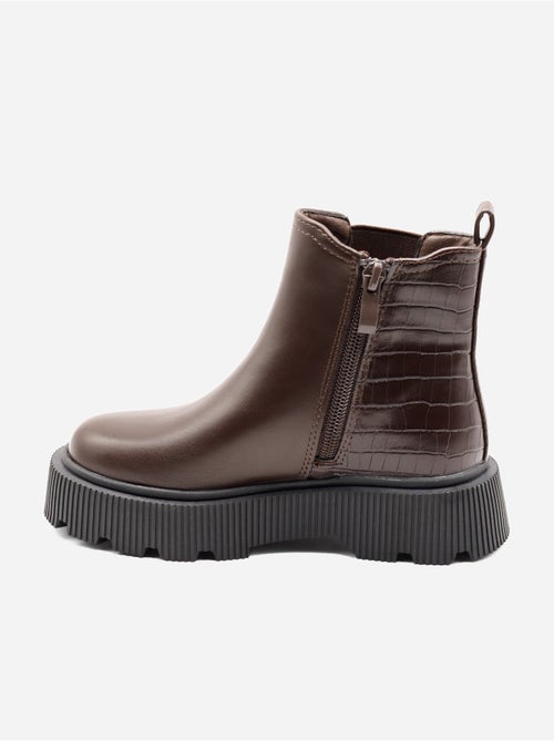 Botines con efecto cocodrilo - Kiabi Botines con efecto cocodrilo - Kiabi
