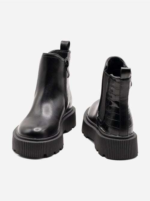 Botines con efecto cocodrilo - Kiabi Botines con efecto cocodrilo - Kiabi