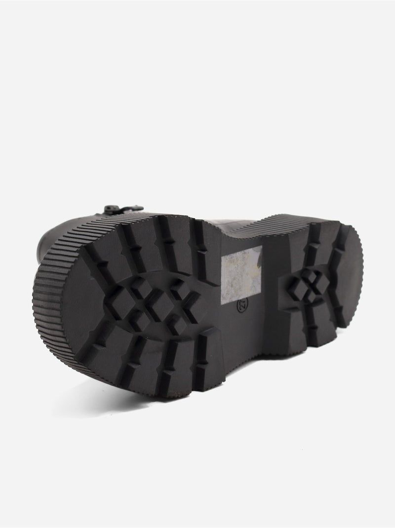 Botines con efecto cocodrilo Negro - Kiabi
