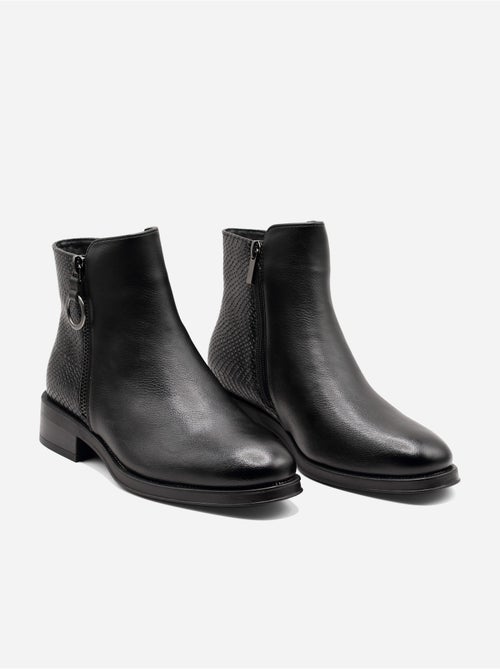 Botines con efecto cocodrilo - Kiabi Botines con efecto cocodrilo - Kiabi