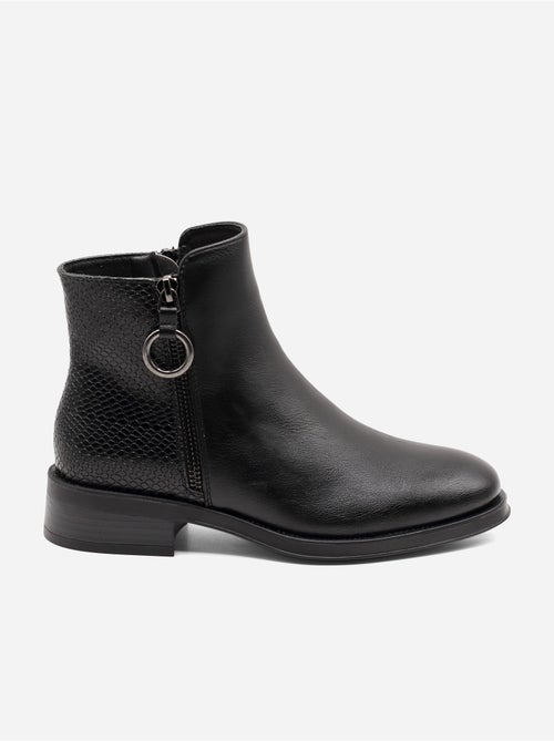 Botines con efecto cocodrilo - Kiabi Botines con efecto cocodrilo - Kiabi