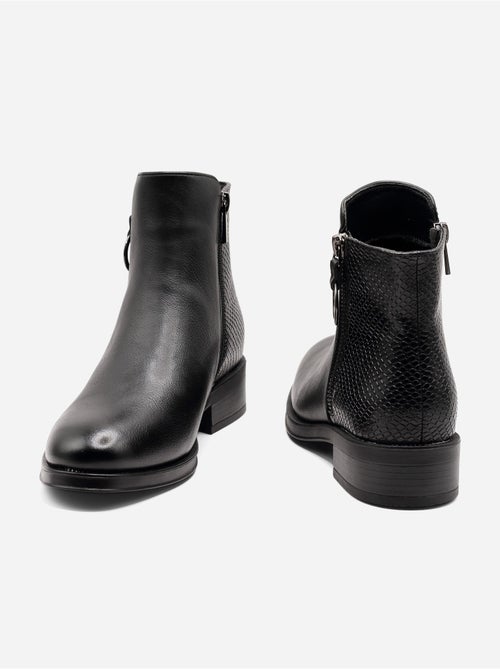 Botines con efecto cocodrilo - Kiabi Botines con efecto cocodrilo - Kiabi