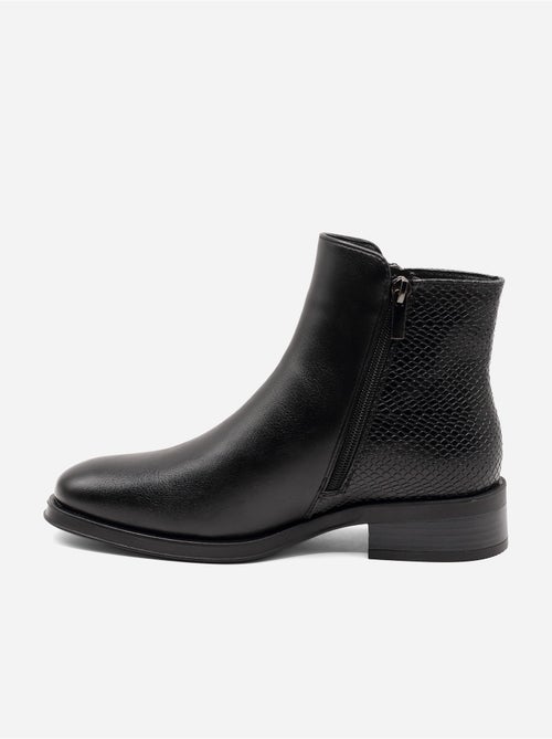 Botines con efecto cocodrilo - Kiabi Botines con efecto cocodrilo - Kiabi