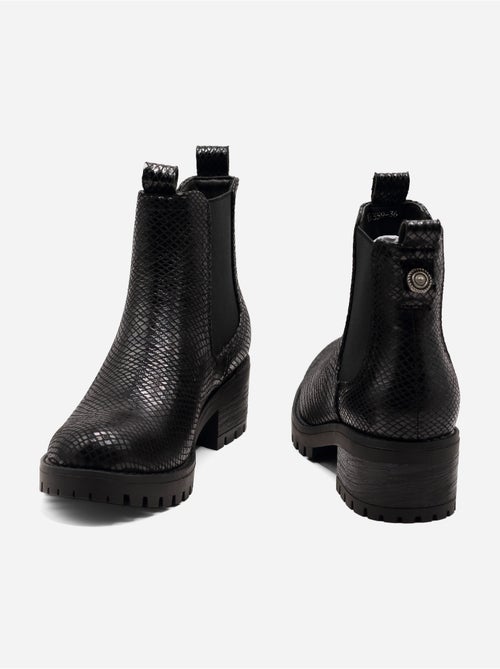 Botines con efecto cocodrilo - Kiabi Botines con efecto cocodrilo - Kiabi