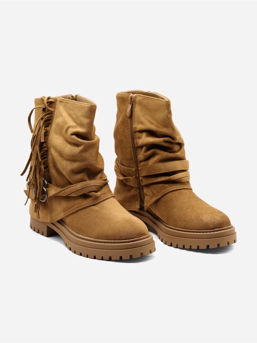Botines con flecos - Kiabi