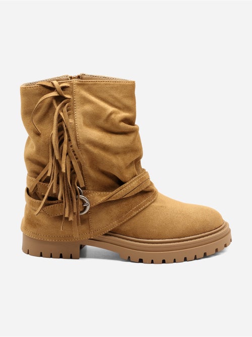 Botines con flecos - Kiabi