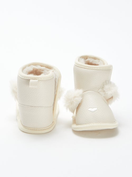 Botines con forro y borla - Kiabi