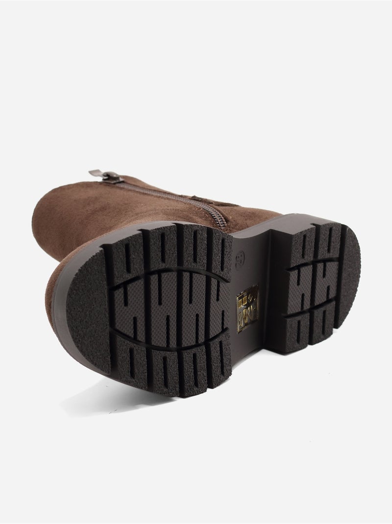 Botines con hebilla Marrón - Kiabi