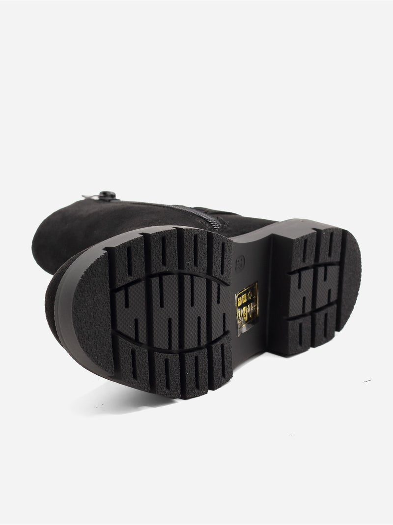 Botines con hebilla Negro - Kiabi