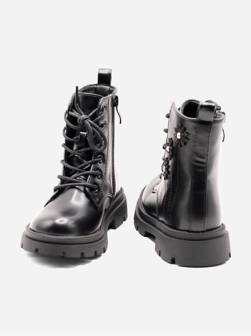 Botines con motivos decorativos Negro - Kiabi