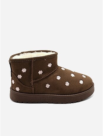 Botines con motivos florales