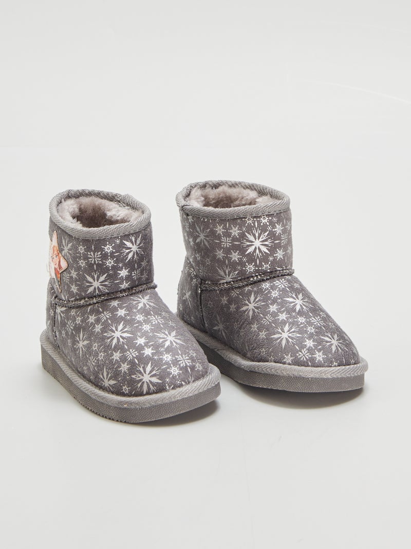 Botines con pelo 'Frozen' GRIS - Kiabi