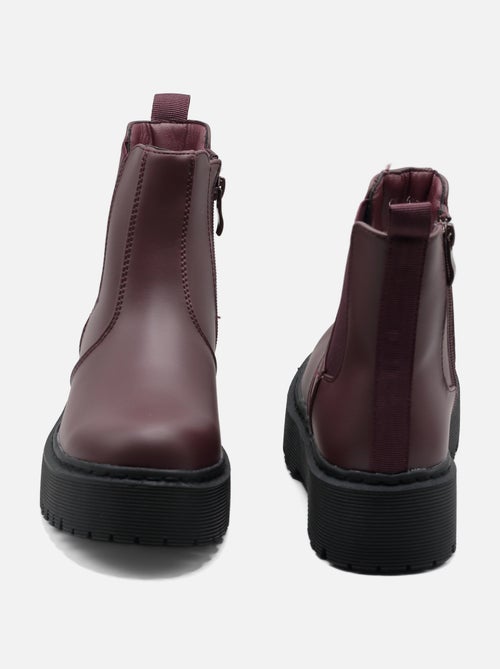 Botines con suela dentada - Kiabi
