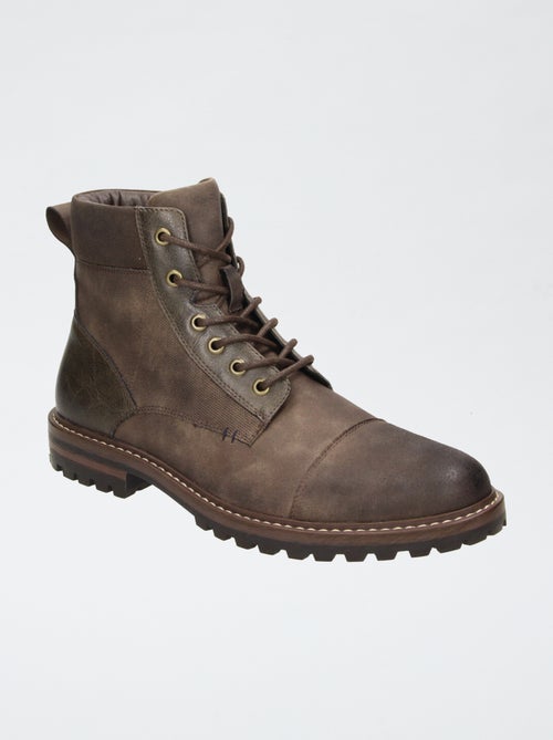 Botines con suela dentada - Kiabi