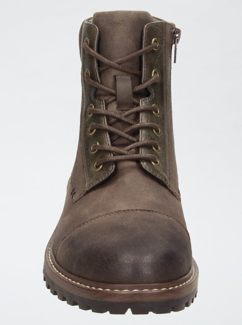 Botines con suela dentada - Kiabi