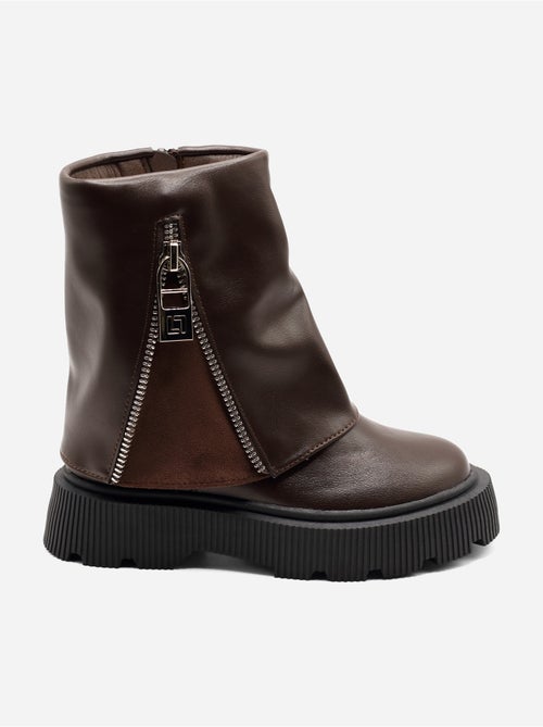 Botines con suela dentada - Kiabi