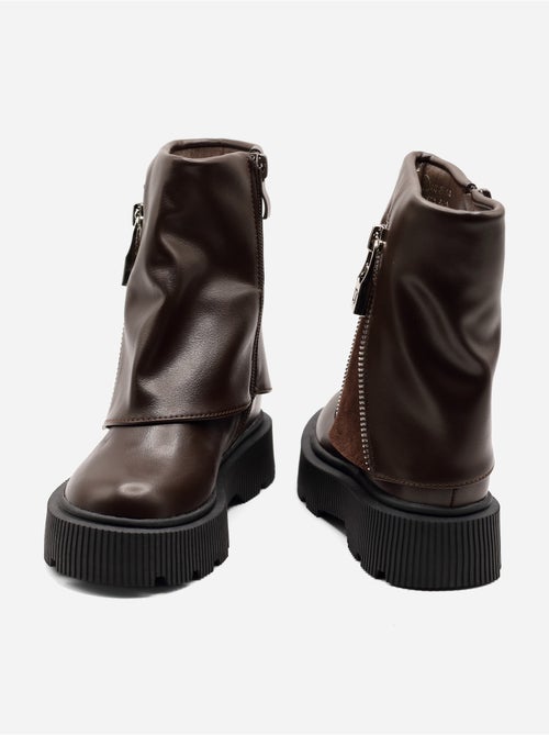 Botines con suela dentada - Kiabi