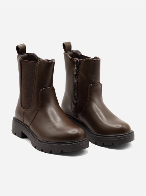 Botines con suela dentada - Kiabi