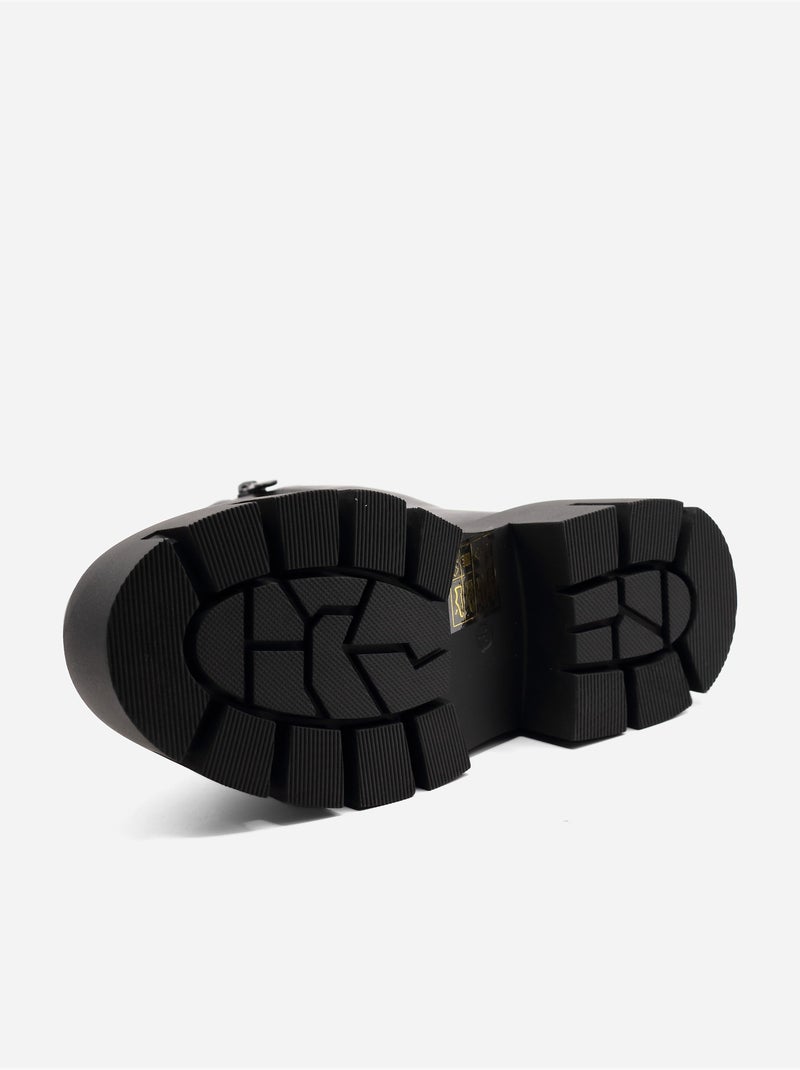 Botines con suela dentada Negro - Kiabi