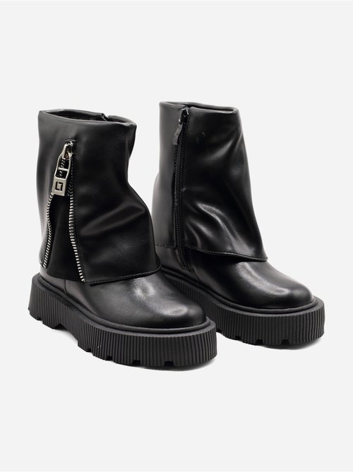 Botines con suela dentada - Kiabi
