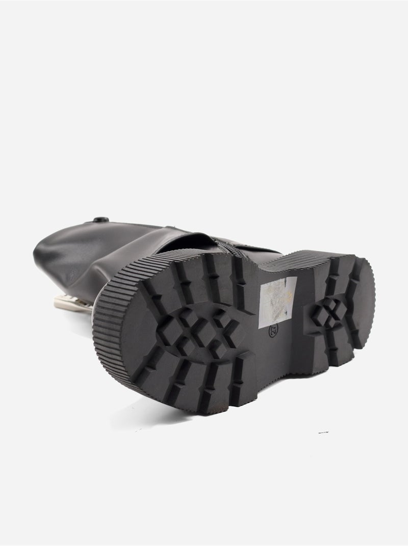 Botines con suela dentada Negro - Kiabi