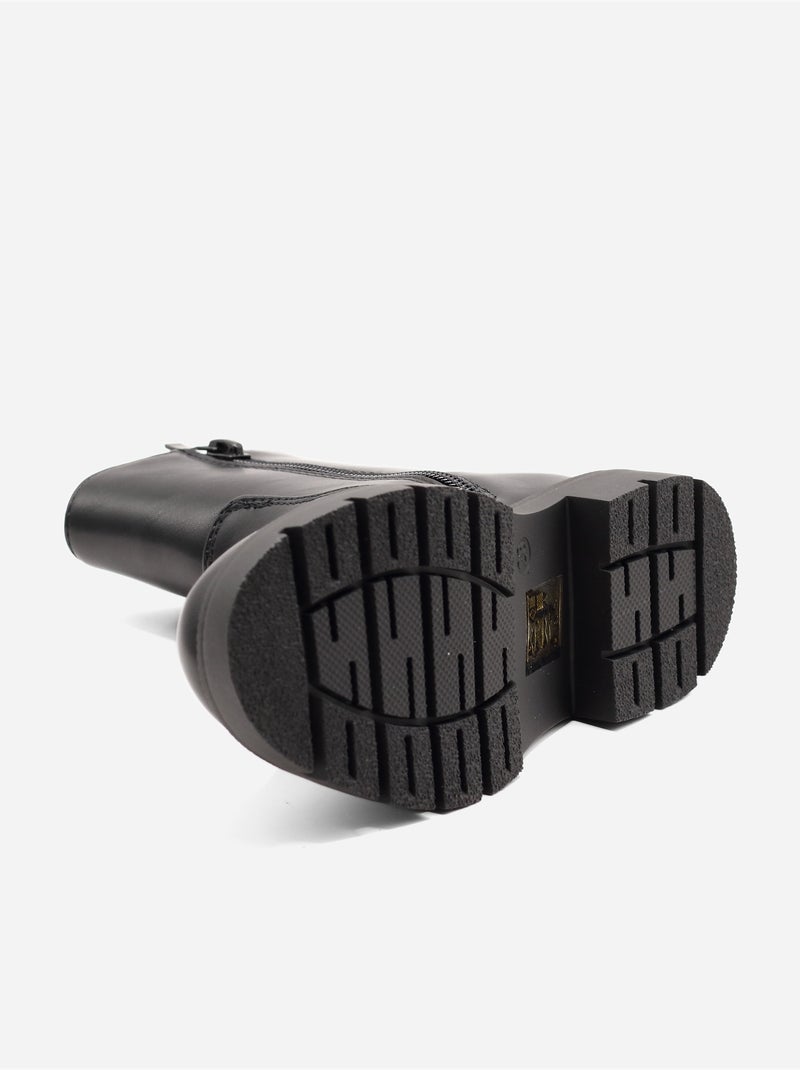 Botines con suela dentada Negro - Kiabi