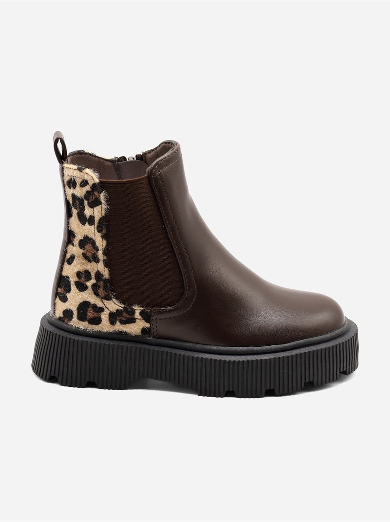 Botines con suela gruesa Marrón - Kiabi